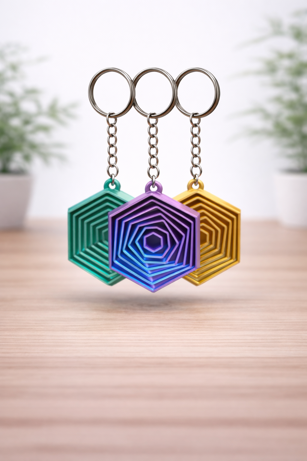 Altıgen Hareketli Anahtarlık